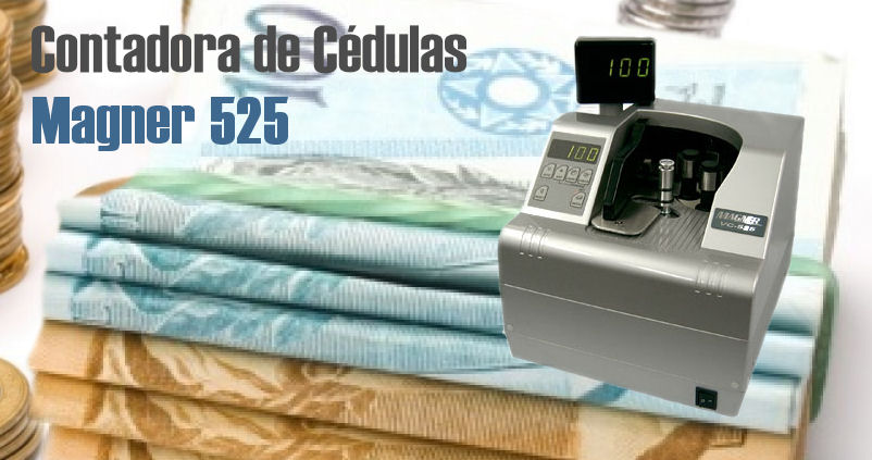 A Magner VC 525 Mini é ideal para rápida e precisa contagem de cédulas novas ou usadas e também para verificação de centenas com alta precisão.